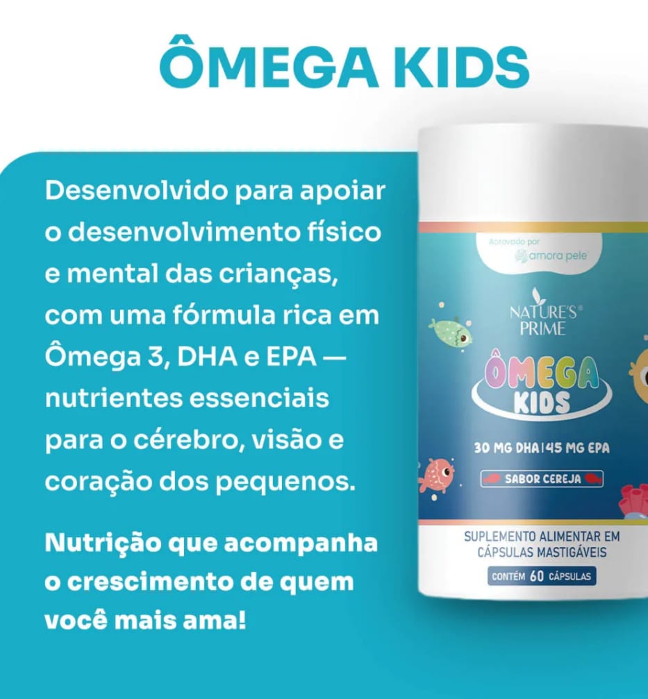 Ômega Kids — Sabor Cereja