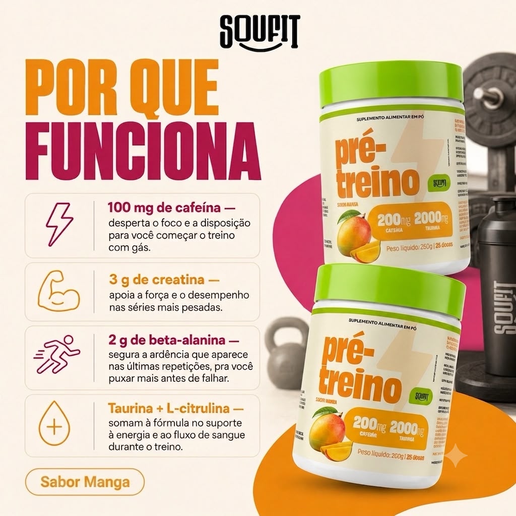 Pré-Treino 250g Manga
