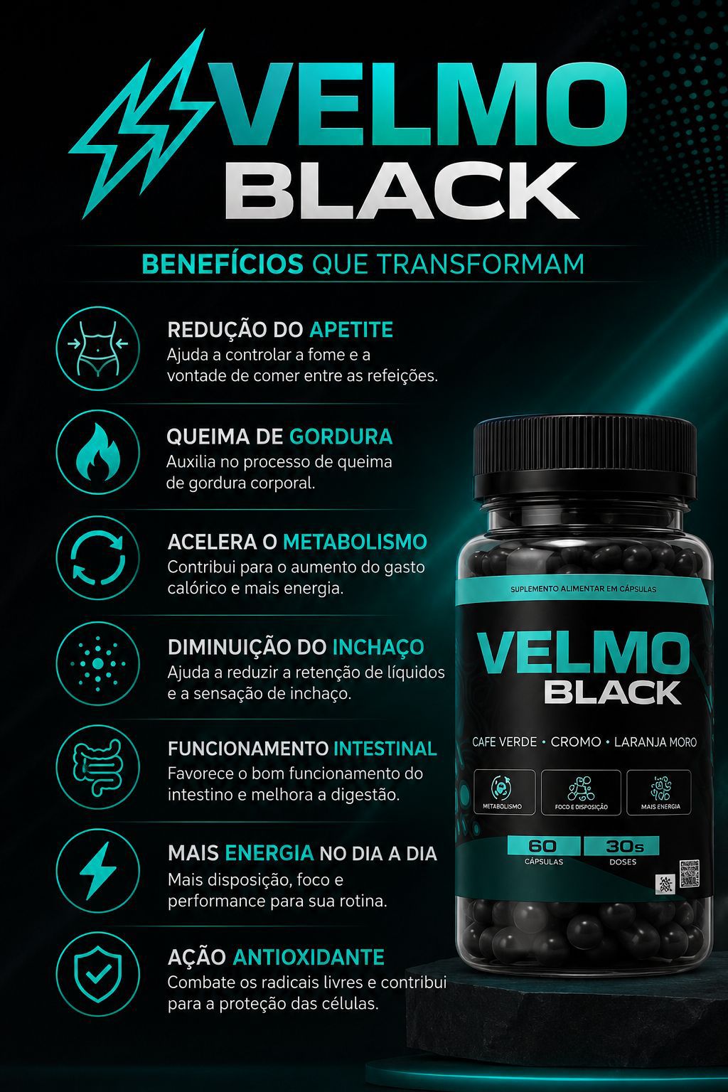 Velmo Black — Cápsulas 4