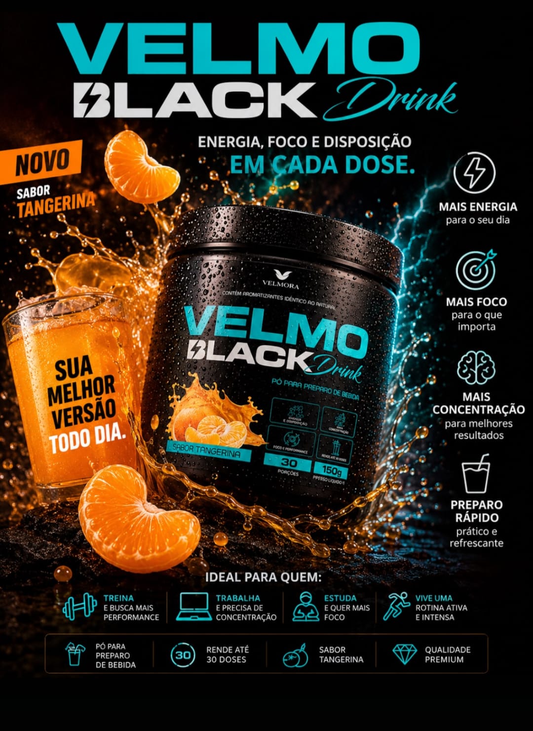 Velmo Black Drink — Tangerina 4