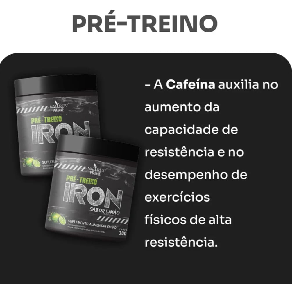 Pré-Treino IRON — Sabor Limão