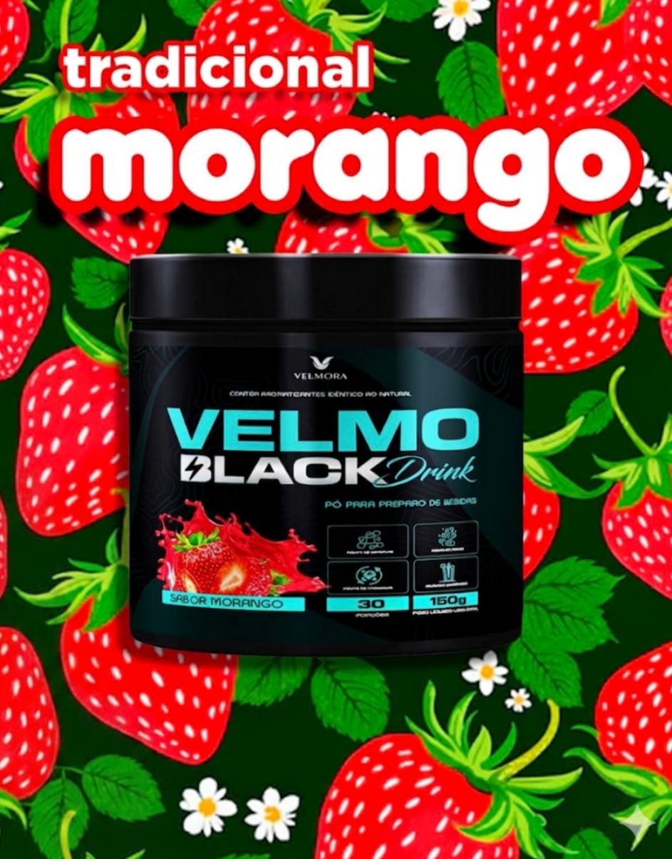 Velmo Black Drink — Morango