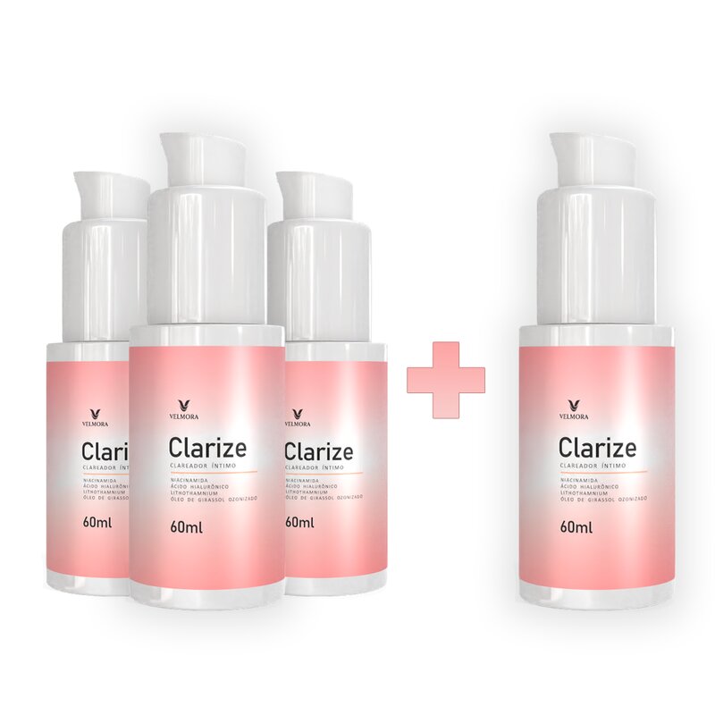 Clarize Sérum Clareador Íntimo Velmora — kit 3+1