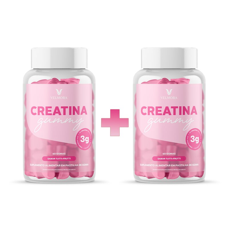 Creatina Gummy Velmora — kit 1+1