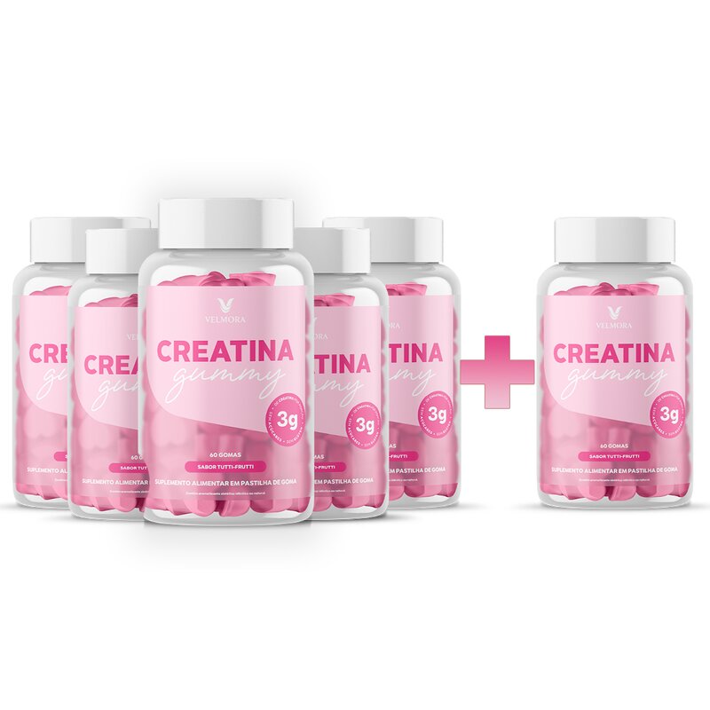 Creatina Gummy Velmora — kit 5+1