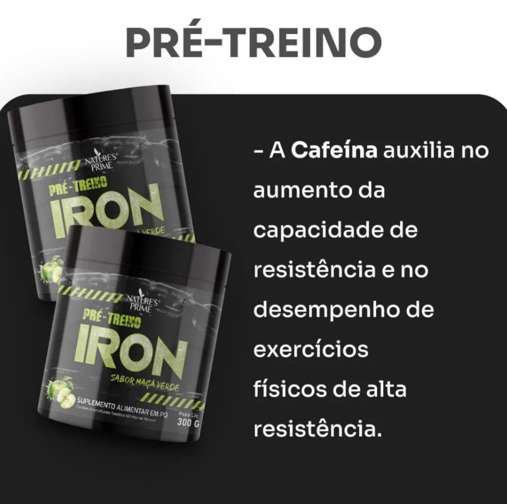 Pré-Treino IRON — Sabor Maçã Verde