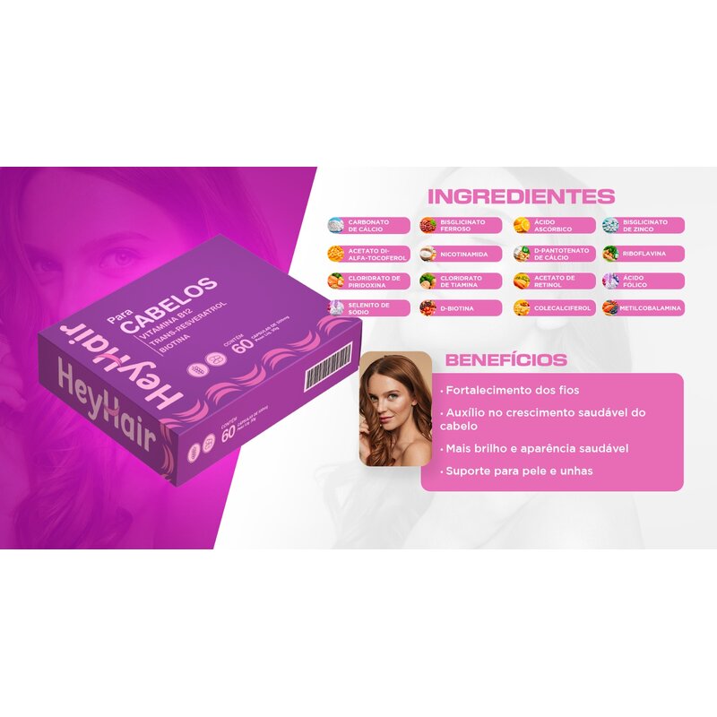HeyHair — ingredientes e benefícios