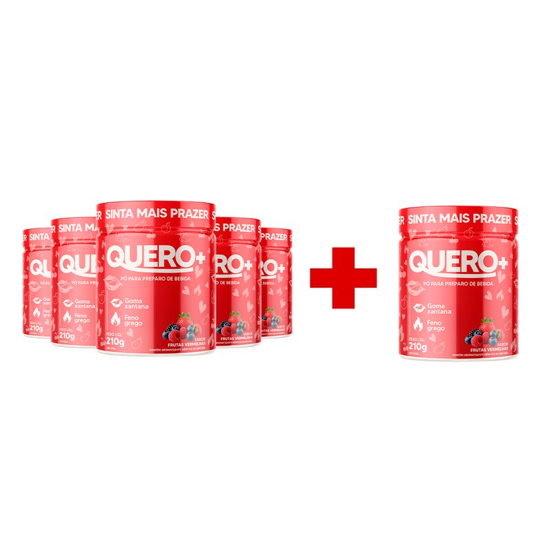 Quero+ Frutas Vermelhas — kit 5+1