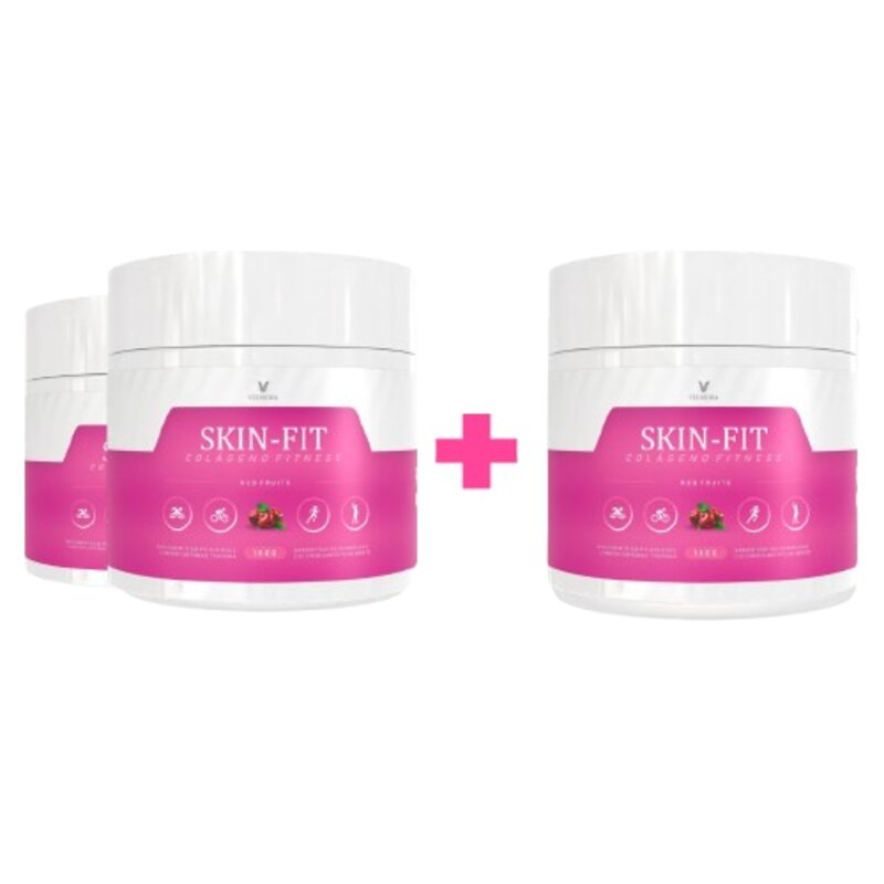 Skin-Fit Colágeno Fitness Velmora — kit 3+1