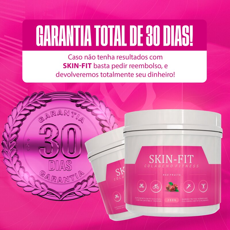 Skin-Fit Colágeno Fitness Velmora — garantia total de 30 dias