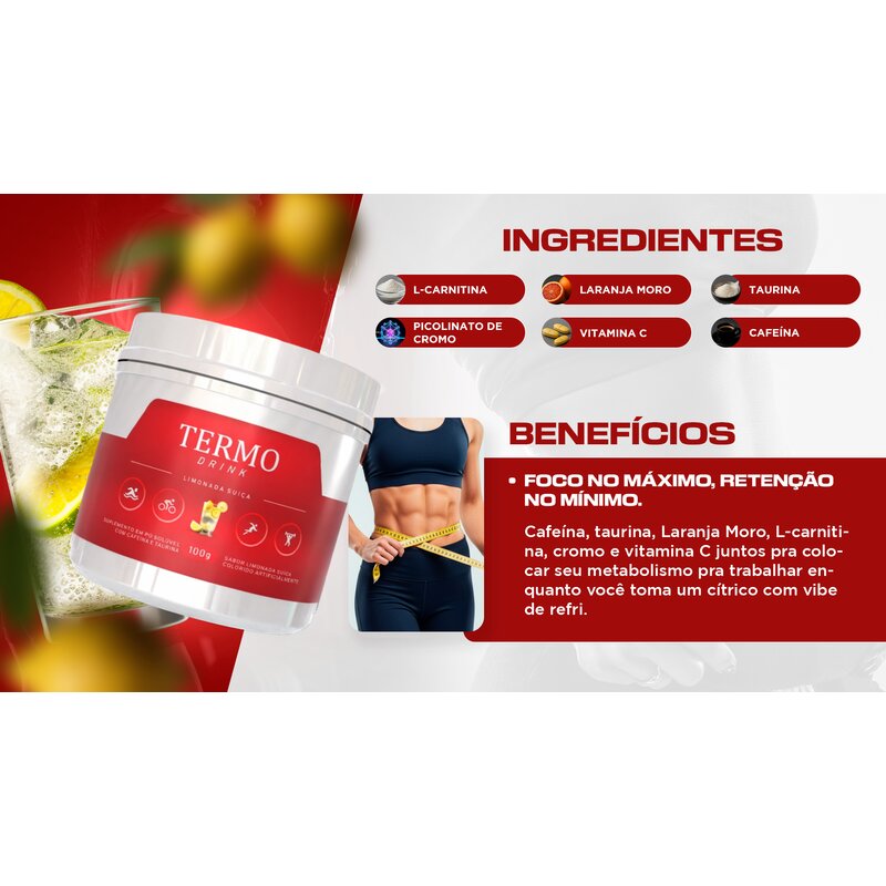 Termo Drink Limonada Suíça Velmora — ingredientes e benefícios