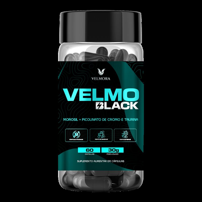 Velmo Black Cápsulas — 1 frasco